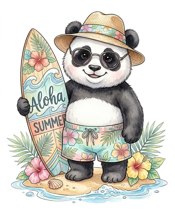Summer Watercolor Animal Clipart Packs
