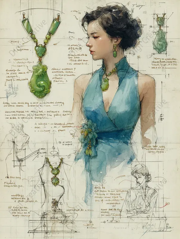 Vintage Luxe Jewelry Concept Art