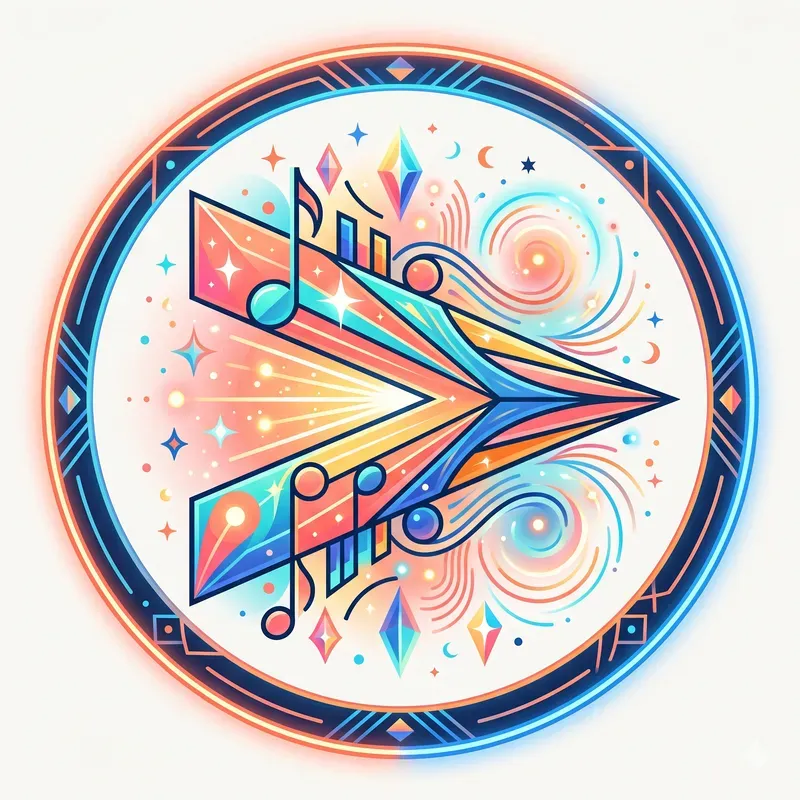 Radiant Music Symbol Emblems