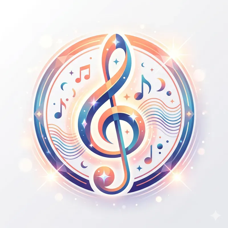 Radiant Music Symbol Emblems