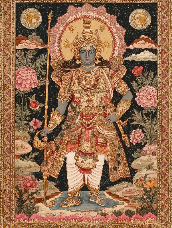 Mahabharata Indian Miniature Paintings