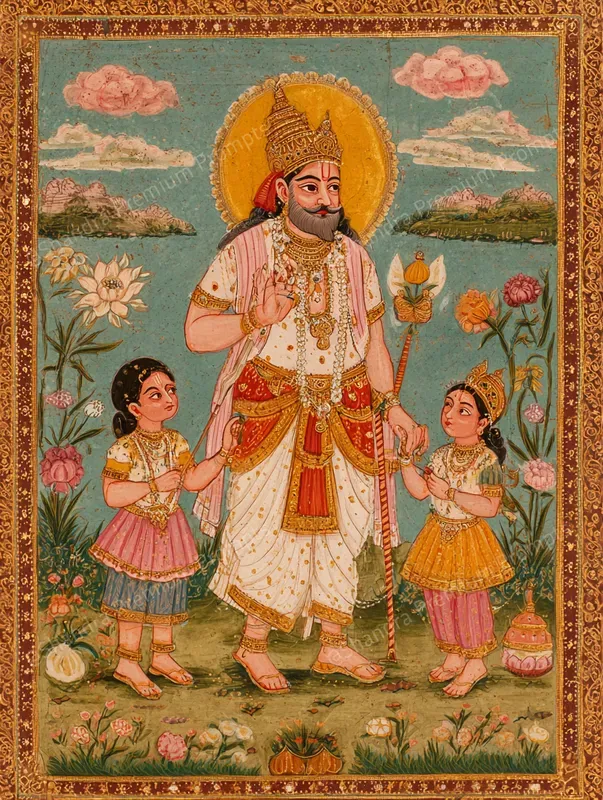 Mahabharata Indian Miniature Paintings