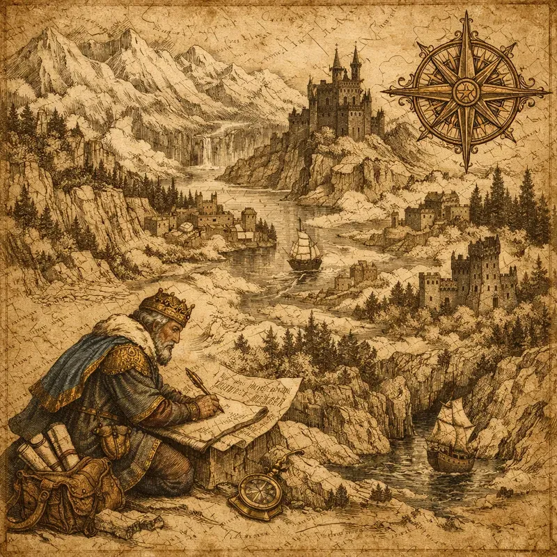 Handdrawn Fantasy Map Illustrations