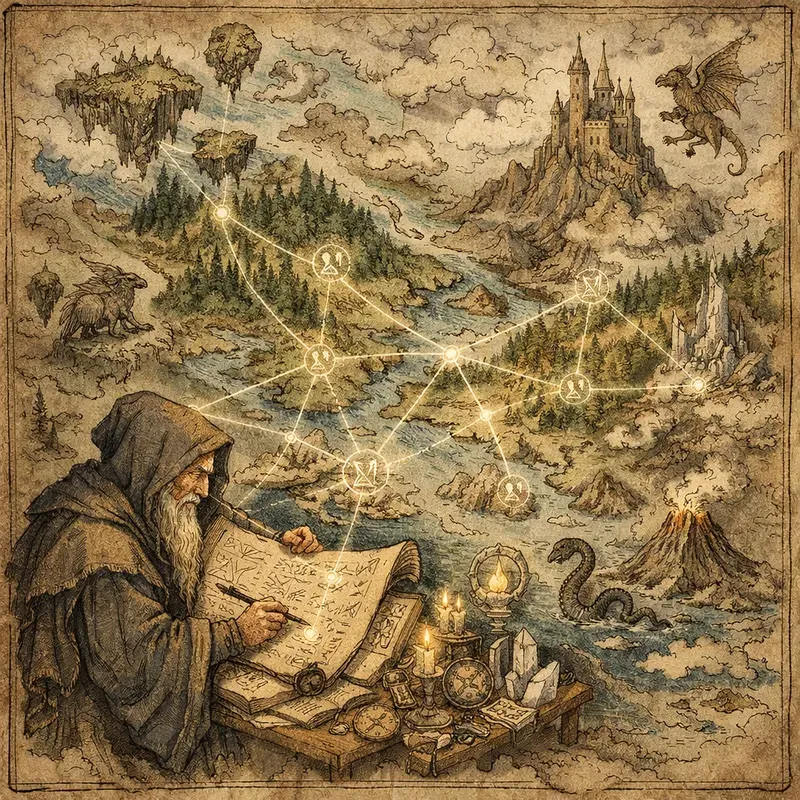 Handdrawn Fantasy Map Illustrations