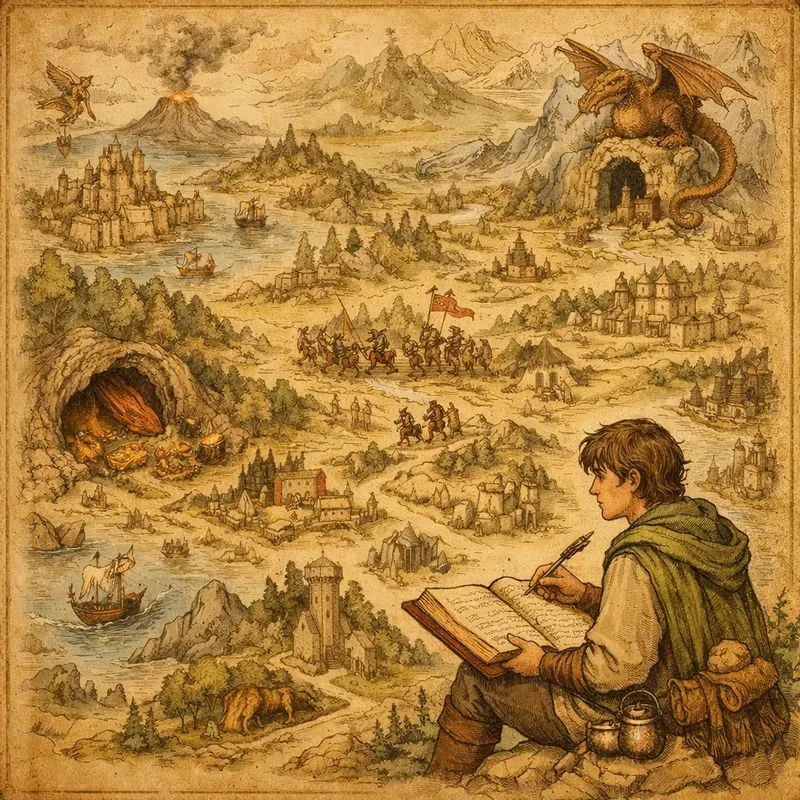 Handdrawn Fantasy Map Illustrations