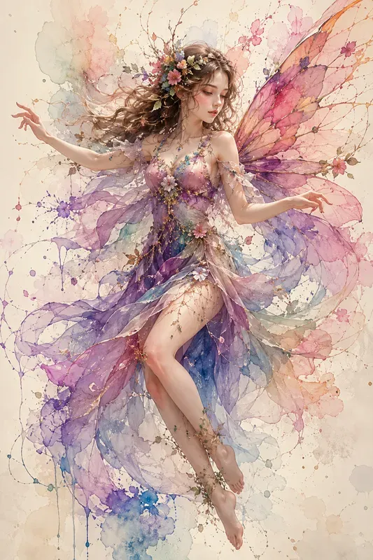 Ethereal Watercolor Fantasy Muses