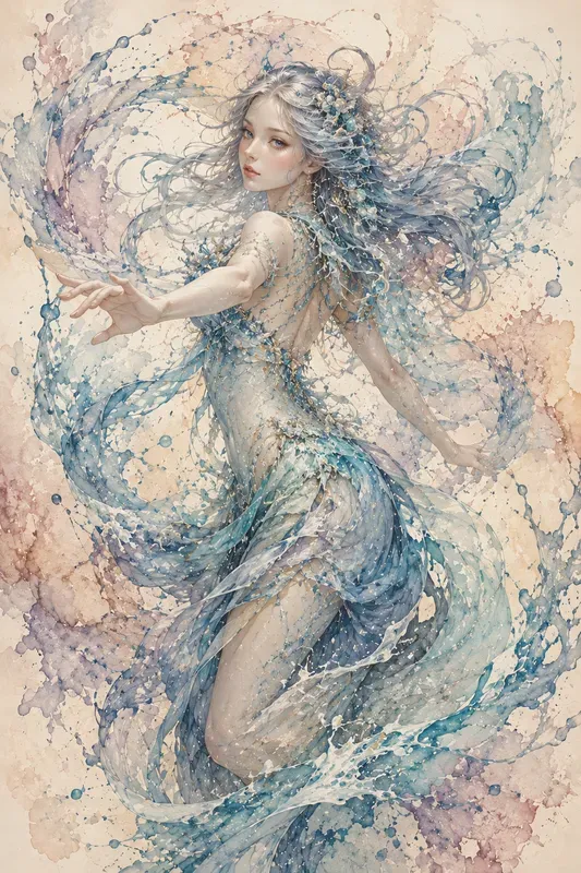 Ethereal Watercolor Fantasy Muses