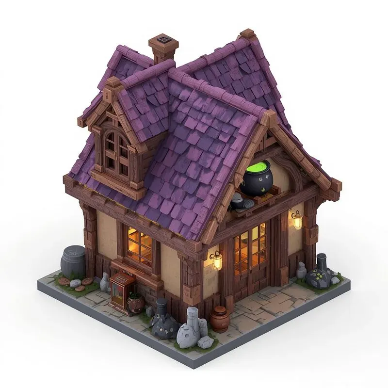 Isometric 3D Game Buildings