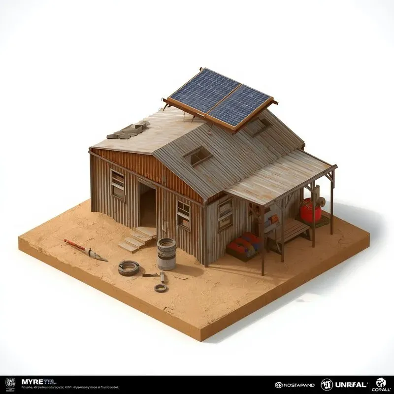 Isometric 3D Game Buildings