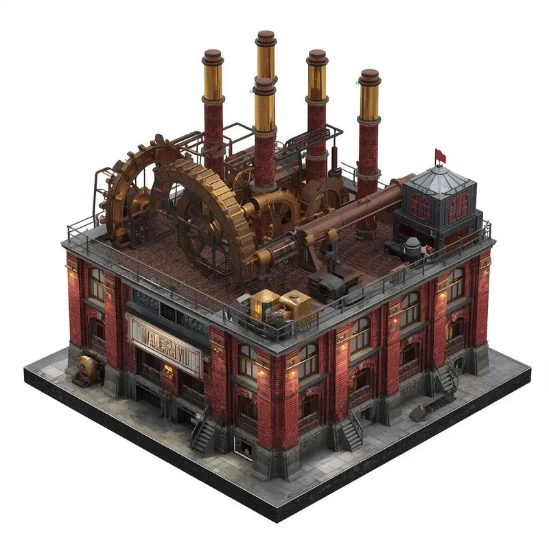 Isometric 3D Game Buildings