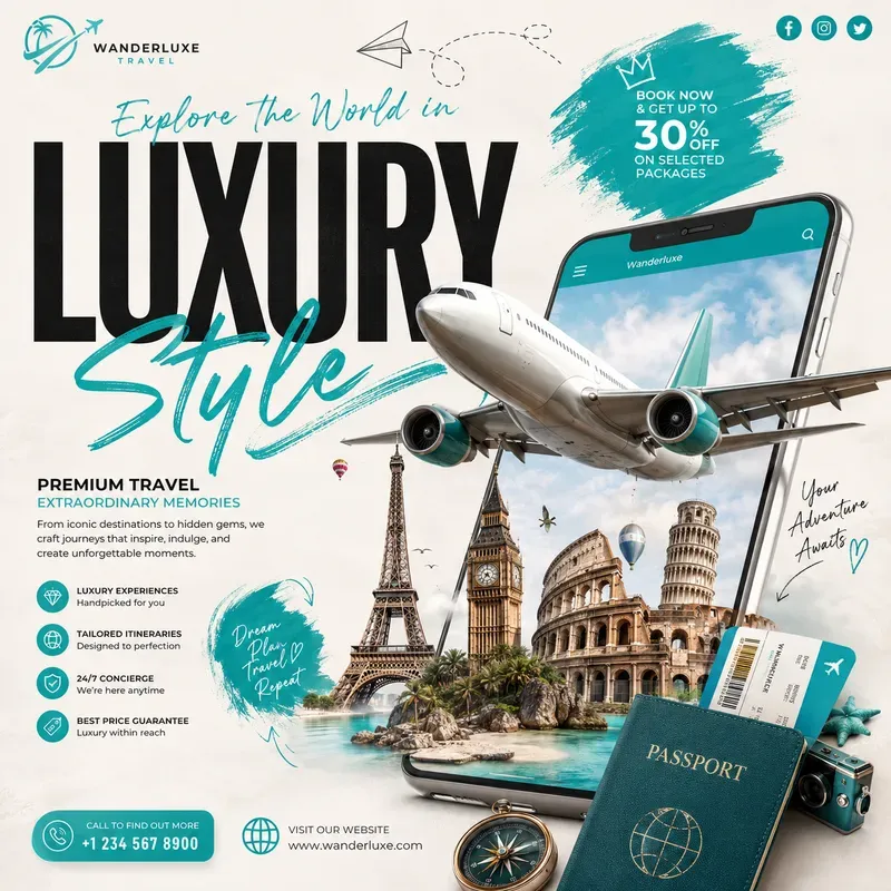 Bold Editorial Social Media Marketing