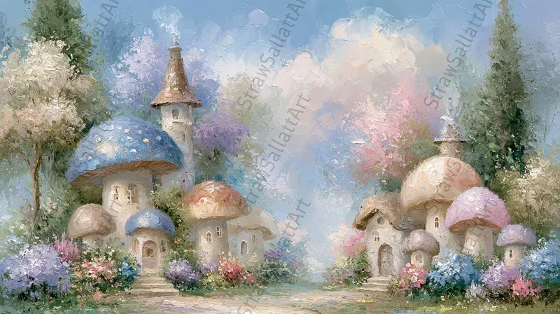Fairytale Dreamy Landscape Frame Tv Art