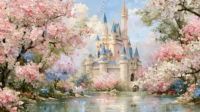 Fairytale Dreamy Landscape Frame Tv Art