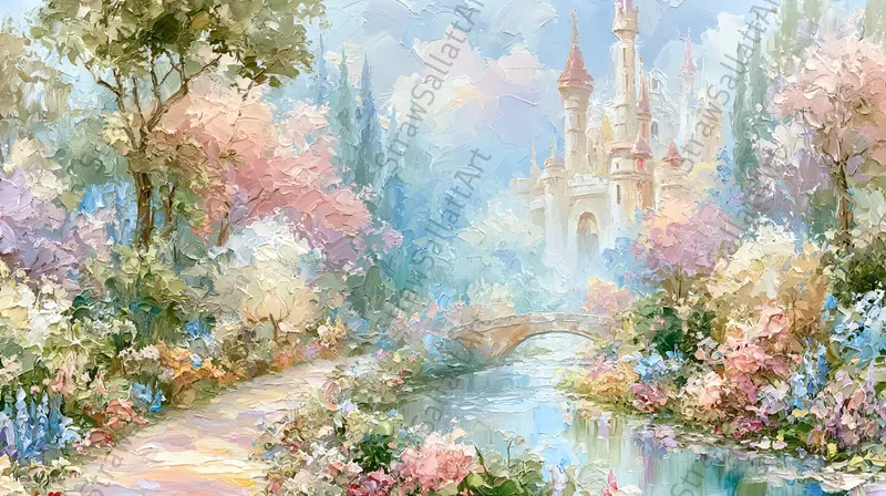 Fairytale Dreamy Landscape Frame Tv Art