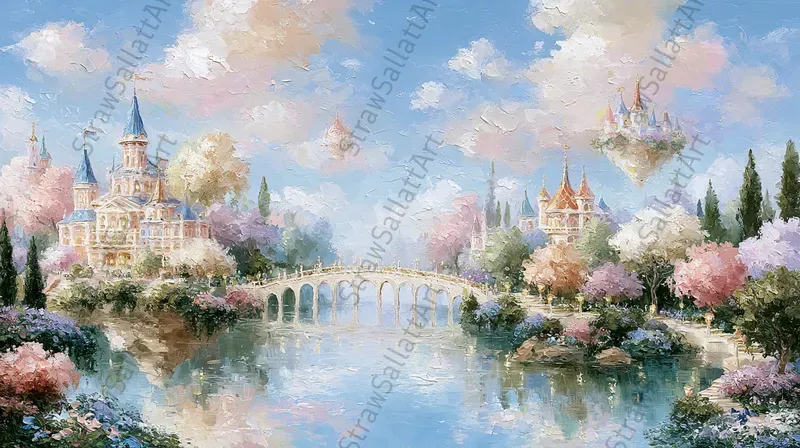 Fairytale Dreamy Landscape Frame Tv Art