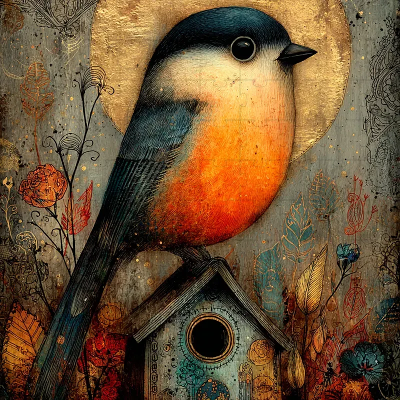 Folk Storybook Mixed Media Fables