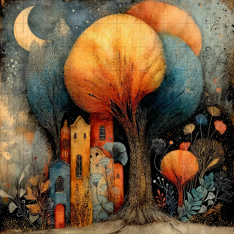 Folk Storybook Mixed Media Fables