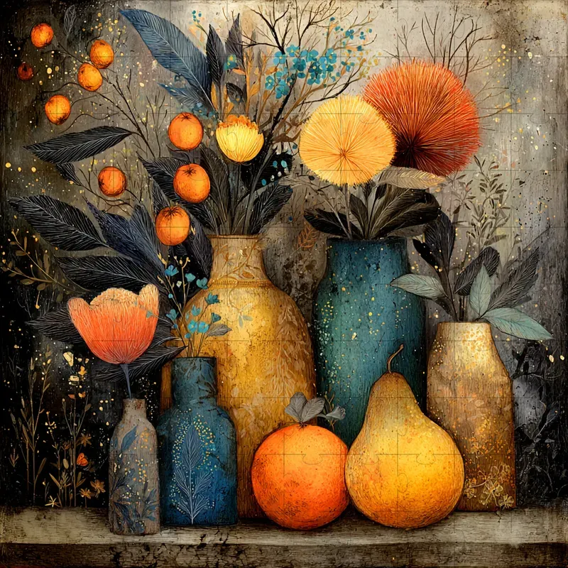 Folk Storybook Mixed Media Fables