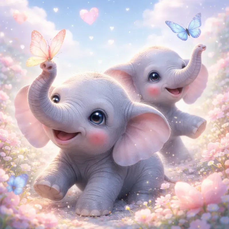 Dreamy Cute Animal Fantasy Art