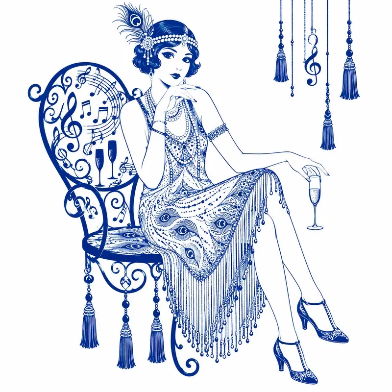 Blue Porcelain Vector Portraits