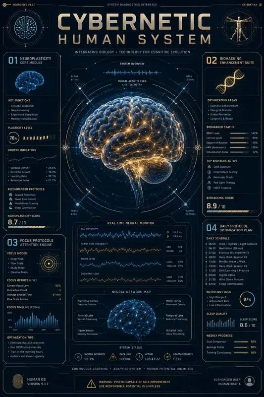 Cybernetic Blueprint Infographic Generator