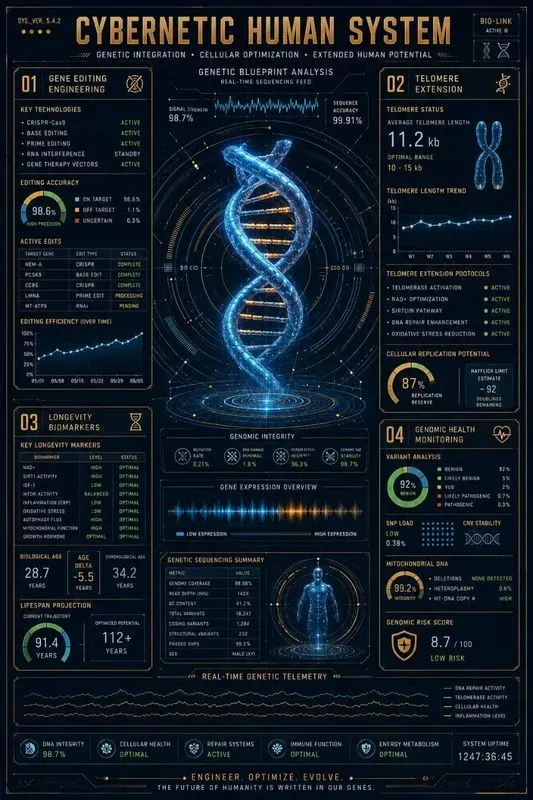 Cybernetic Blueprint Infographic Generator