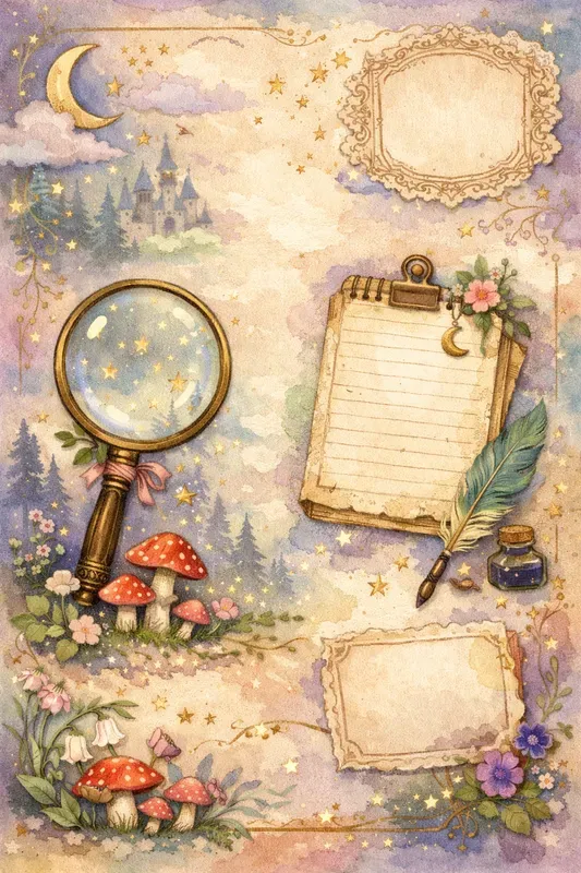 Magical Fantasy Junk Journal Sheets