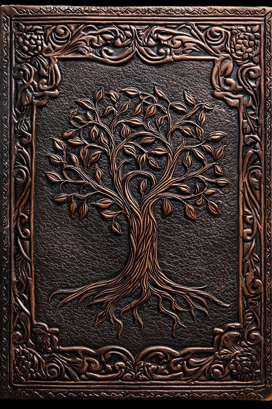 Embossed Leather Book Covers