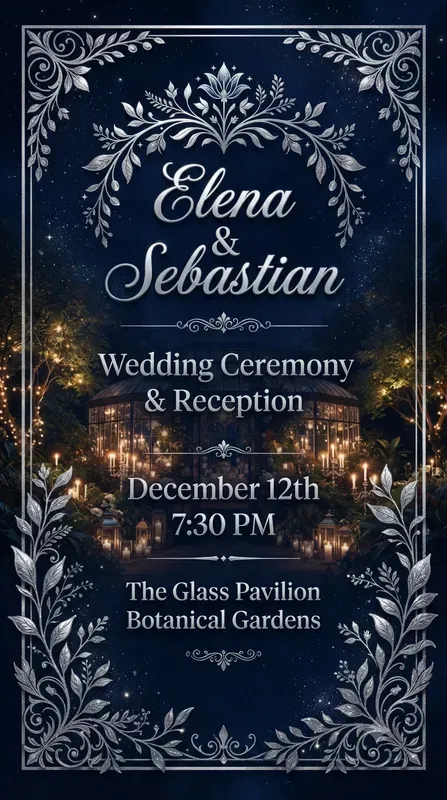 Vertical Event Invitation Generator