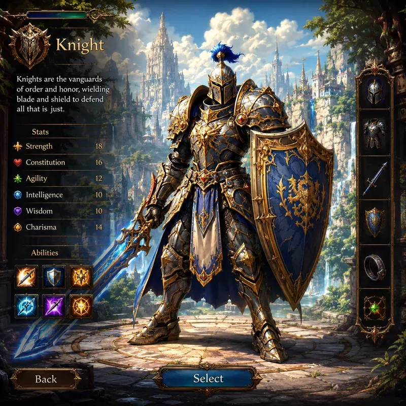 Collectible Game Characters DnD Mmo RPGs