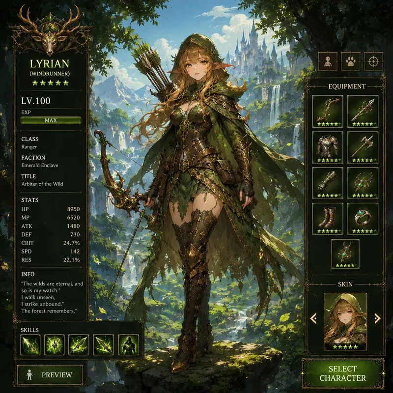 Collectible Game Characters DnD Mmo RPGs