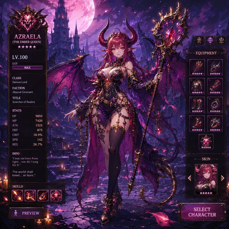 Collectible Game Characters DnD Mmo RPGs