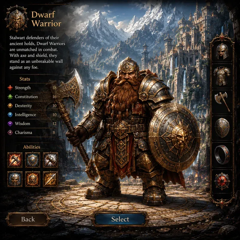 Collectible Game Characters DnD Mmo RPGs