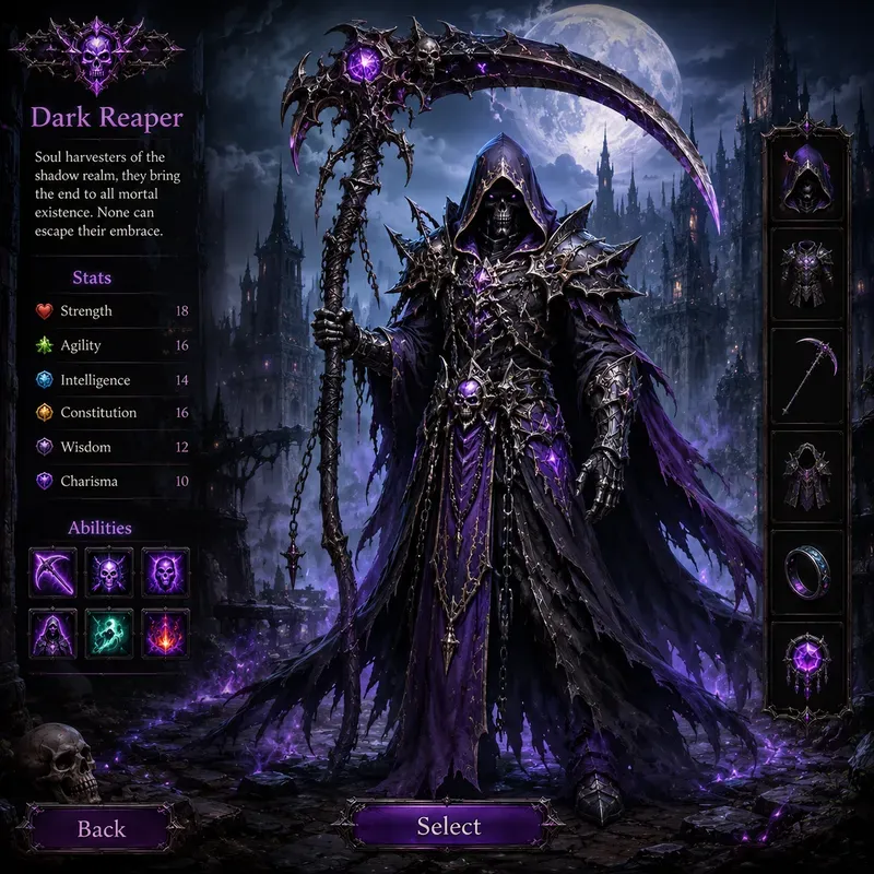 Collectible Game Characters DnD Mmo RPGs