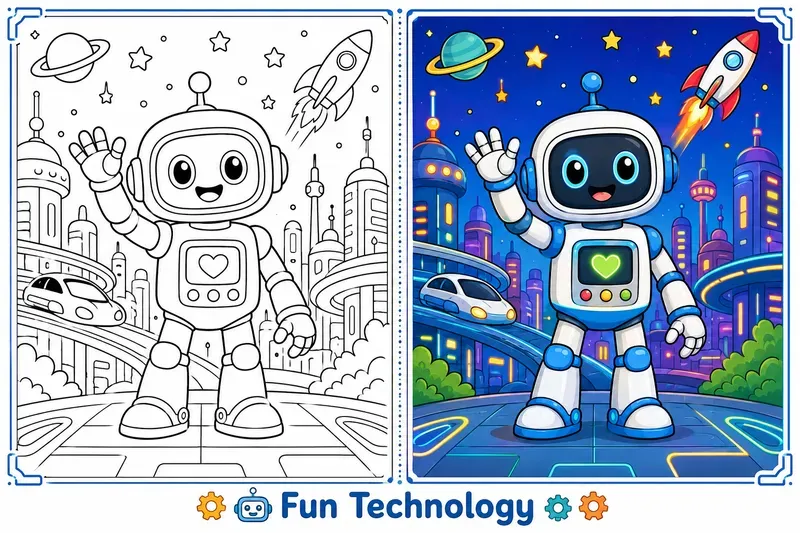 Split Coloring Book Pages 4K