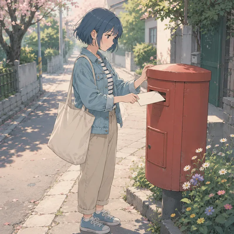 Soft Anime Letter Posts