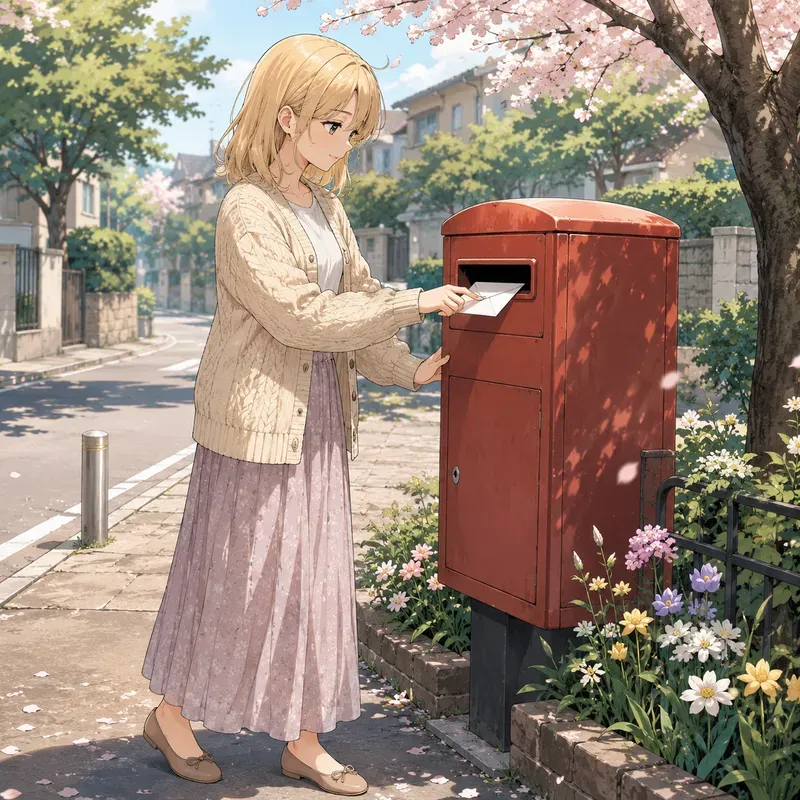 Soft Anime Letter Posts