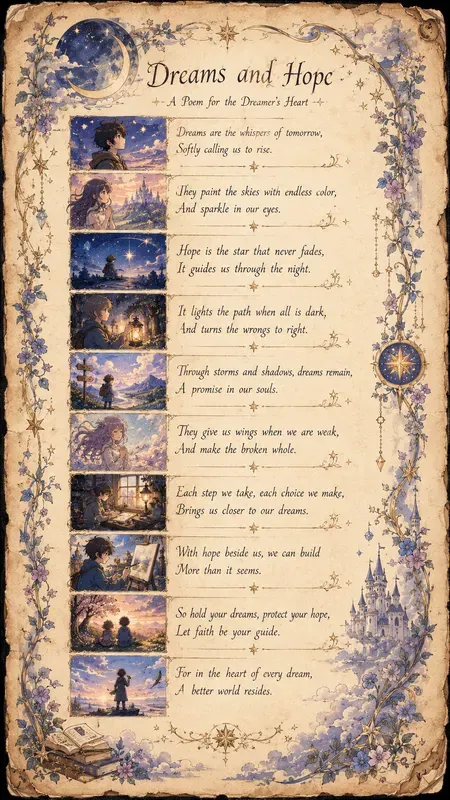 Illustrated Poem Pages