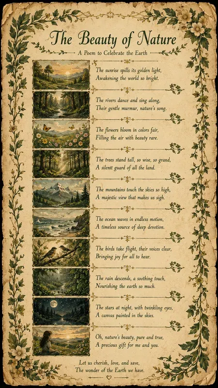 Illustrated Poem Pages