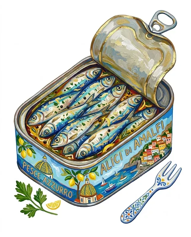 Italian Amalfi Summer Gouache Cliparts
