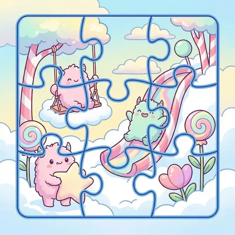 Cute Monster Puzzle Creators For Kids