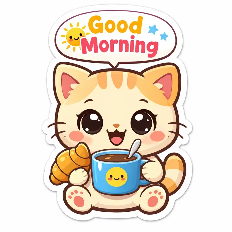 Cute Kawaii Sticker Designs