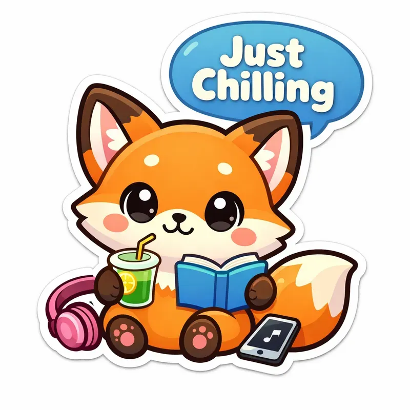 Cute Kawaii Sticker Designs