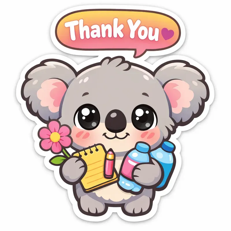 Cute Kawaii Sticker Designs