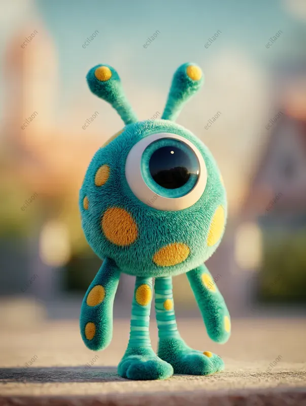 Pixar Style Baby Alien Characters