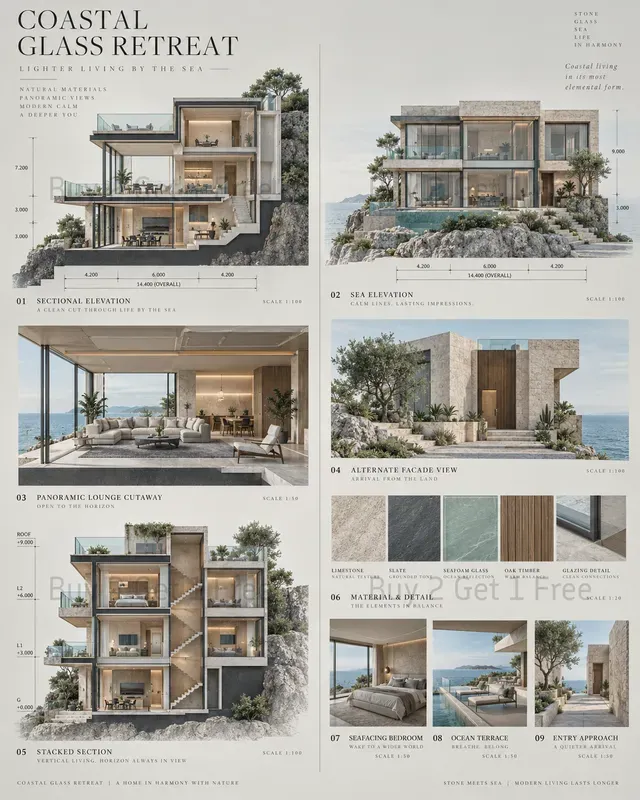 Miniature Architectural Concept Sheets