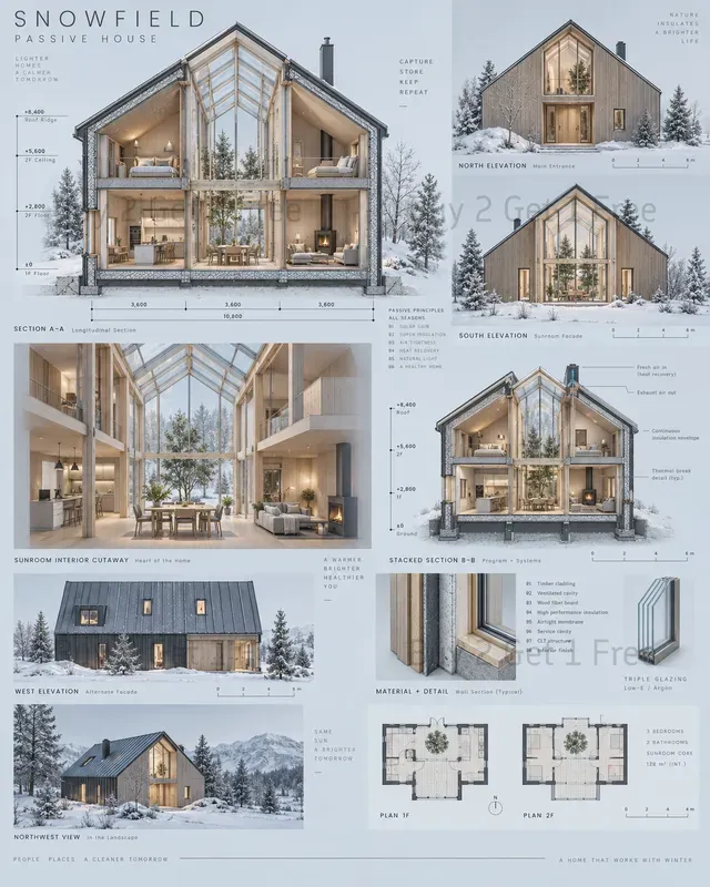 Miniature Architectural Concept Sheets