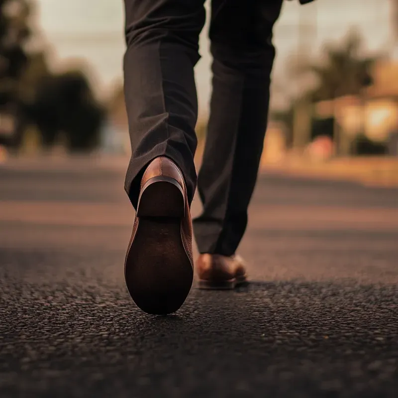 Walking On Road Ground Views