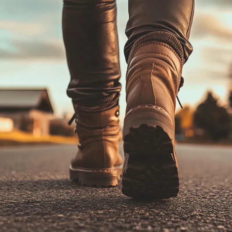 Walking On Road Ground Views