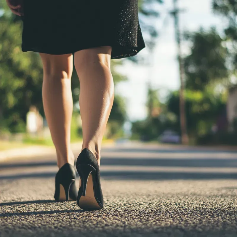Walking On Road Ground Views